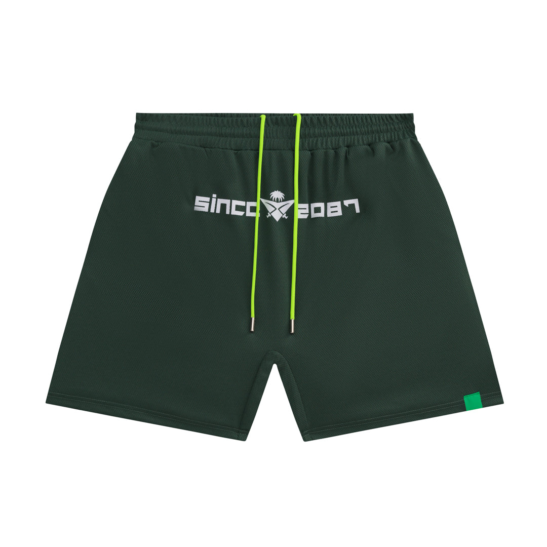 F6. [BASKETBALL SHORT] “AIR 2087” - [olive green]