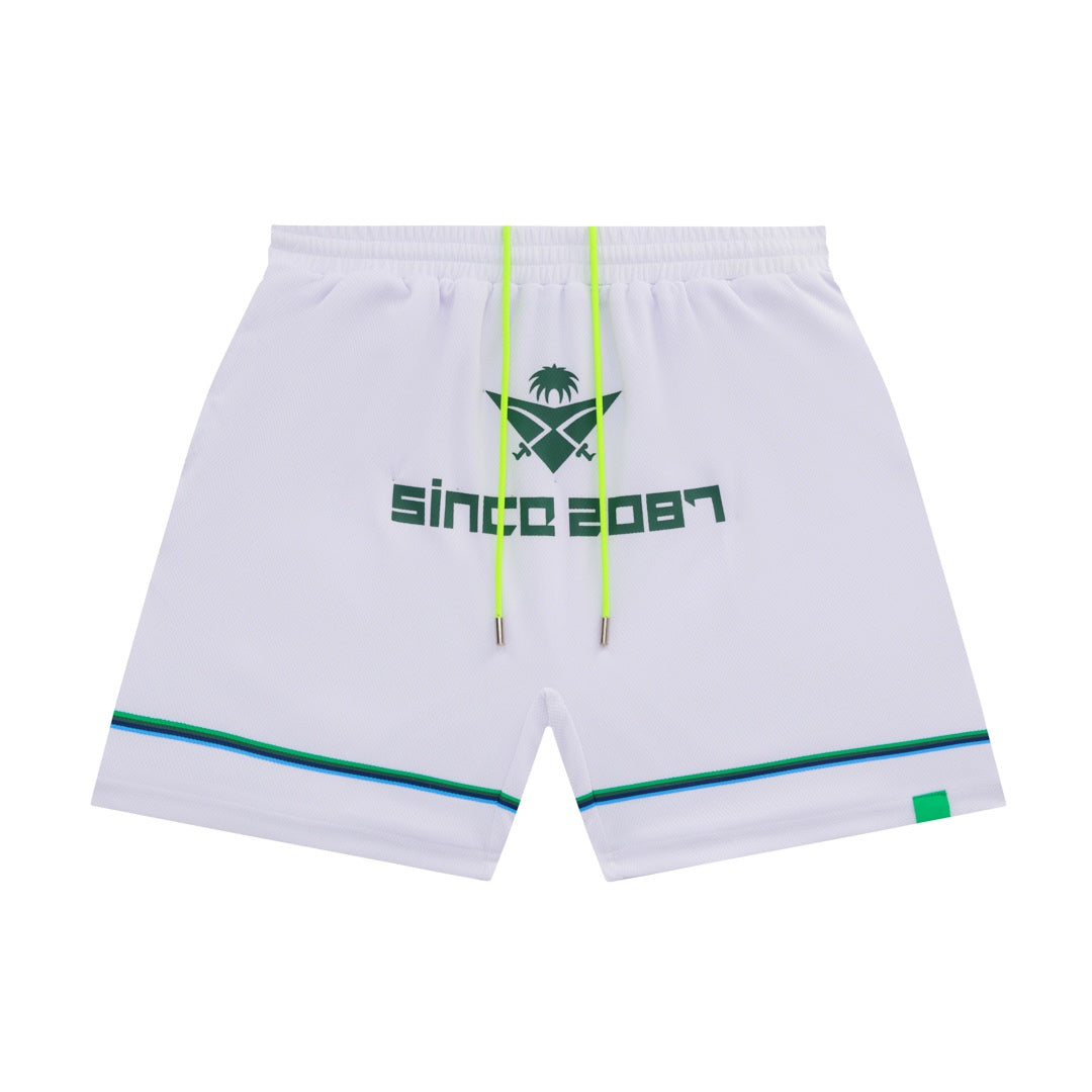 F5. [BASKETBALL SHORT] “AIR 2087” - [white]